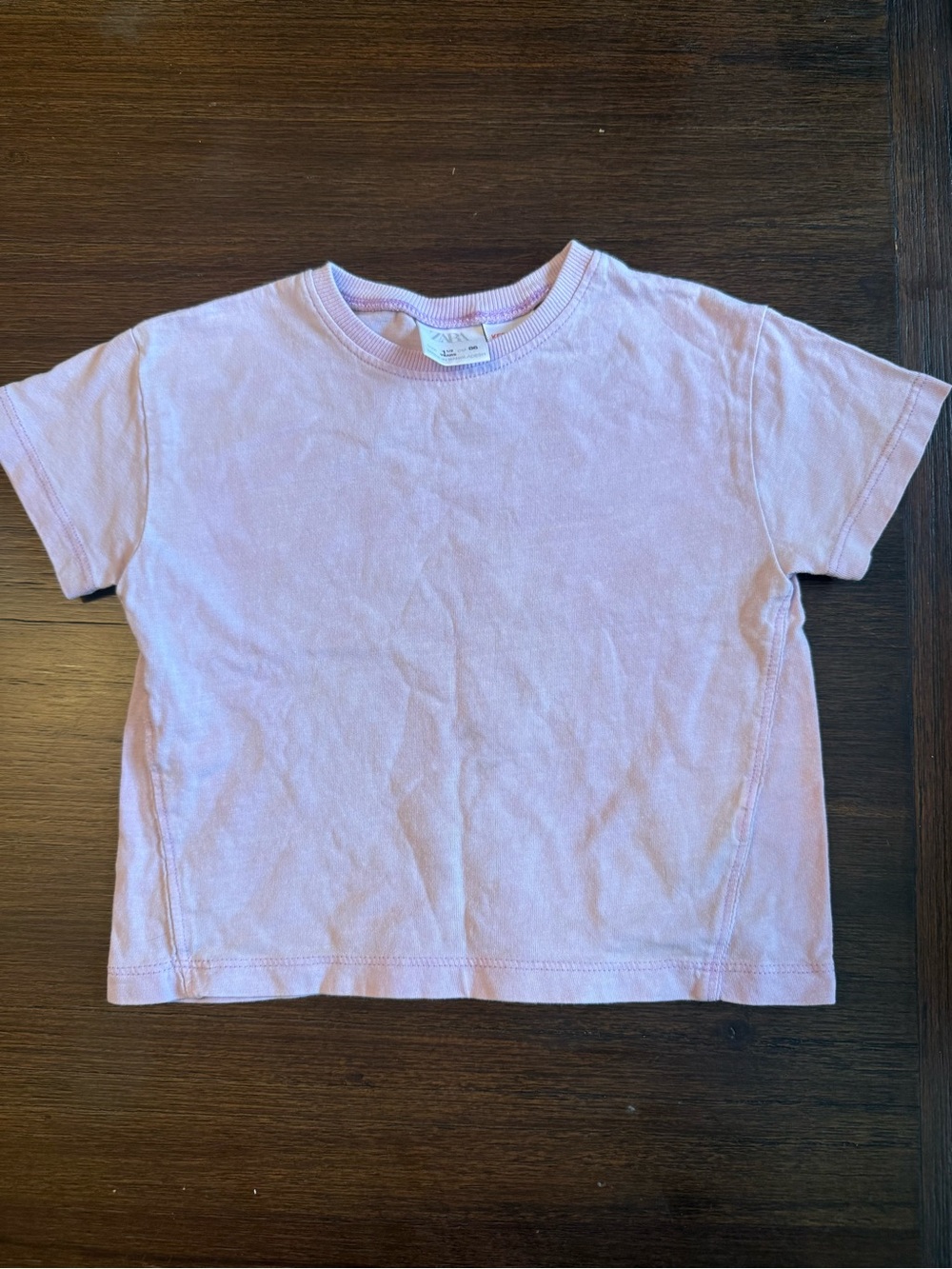 Classic Kids Short Sleeve Tee - Light Pink Zara